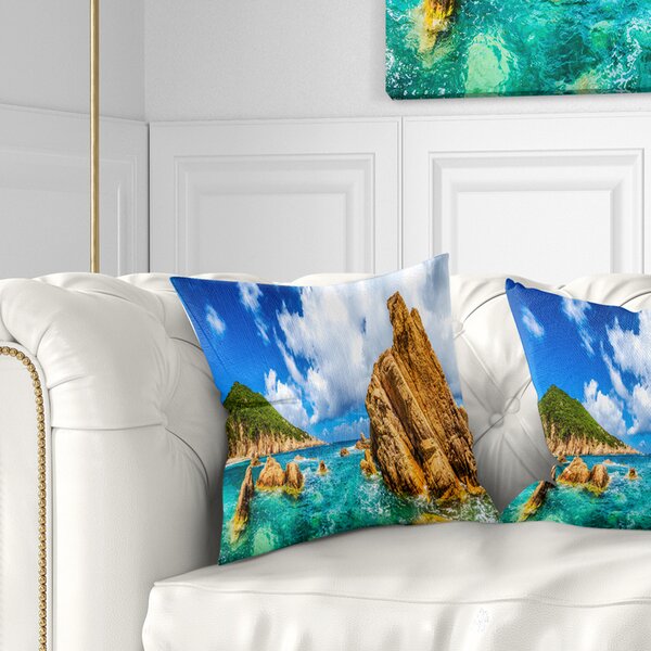 Designart Reversible Throw Pillow 