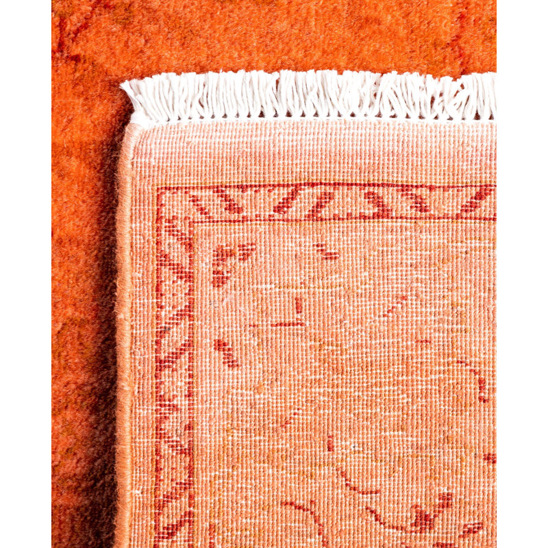 Overdyed One-of-a-Kind 2' 7" X 17' 0" Hand Knotted Area Rug
