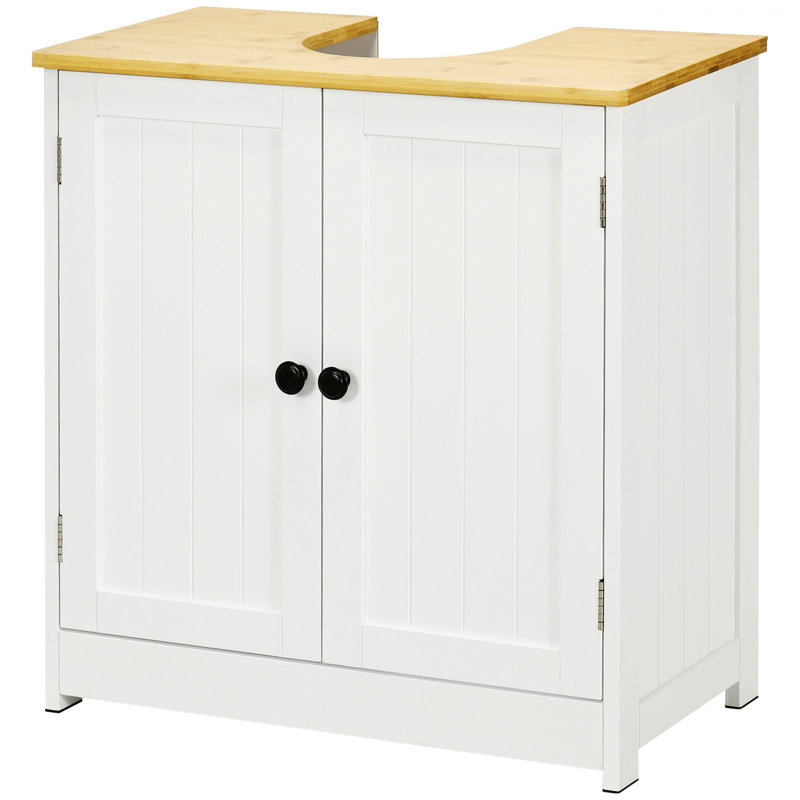 Contemporary Bathroom Under Sink Cabinet, Bathroom Storage Cabinet With Doube Doors And Adjustable Shelf