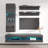 Lomas 63" Modern Floating Wall Mounted Entertainment Center with 16-Color LED Lighting, High Gloss Finish-1643201162