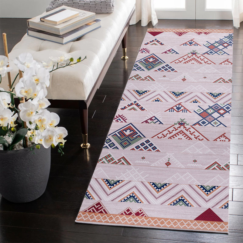 Vintage Look Cotton and Chenille Flatweave Area Rug, 200 x 300 cm