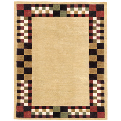 Ranecia Performance Hand Knotted Geometric Indoor Rug