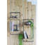 Tablette murale 12 "x 6" x 27 "en fer avec deux tablettes
