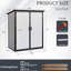 Remise extérieure en résine: armoire imperméable et verrouillable pour les vélos, le patio et le rangement efficace - Armoire offerte en masse: avec portes imperméables, protégées-115808184-115808185