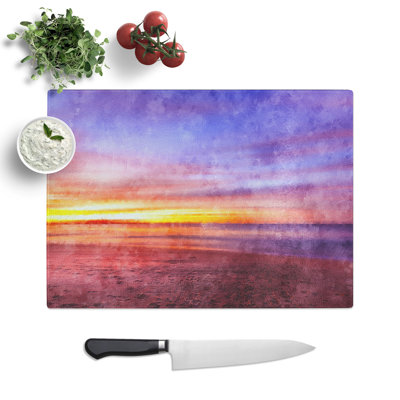 Tempered Glass Sydney Beach Chopping Board