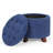 Upholstered Storage Ottoman Bench, Tufted Ottoman Footrest Round Footstool Foot Rest for Living Room-1177918550