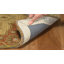 Tapis floral gris / beige / orange en laine / coton touffeté à la main Cranmore-20196949