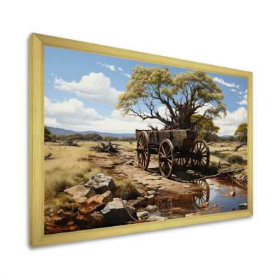 «Green Old Cart Cart Whispers», reproduction sur toile