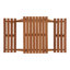 Arianna Outdoor Dining Set, Wood, Natural