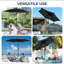 Parasol avec manivelle et inclinaison (sans base)-1572895045