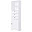 Grande armoire de rangement polyvalente avec plusieurs options de rangement et tablettes réglables pour divers espaces.-1881724347