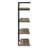Black And Rustic 4 Shelf For Office, Space Feature Oak Functional Shelving Unit-121115243-121115244