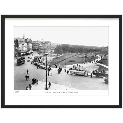 Bournemouth, the Square 1923 1 Piece Single Picture Frame Wall Art
