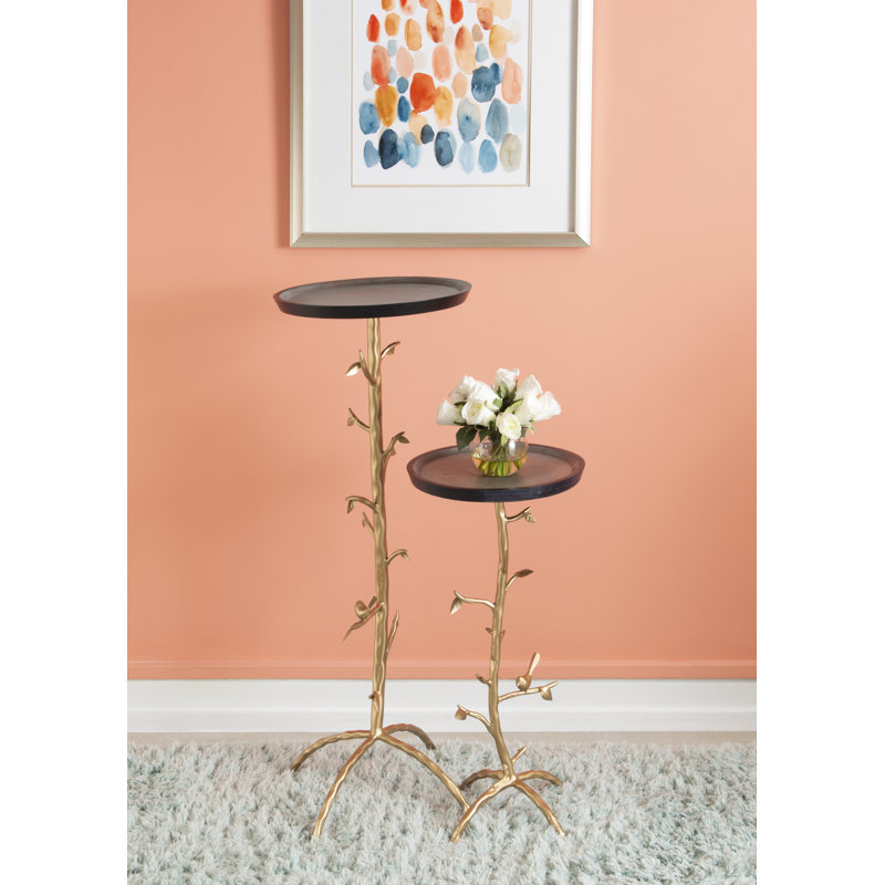 Houston Solid Wood Tray Top Nesting Tables