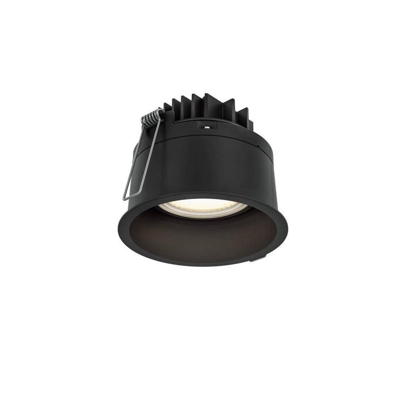 LED Flush Mount, Black, 3.5" H x 4.5" W x 4.5" D