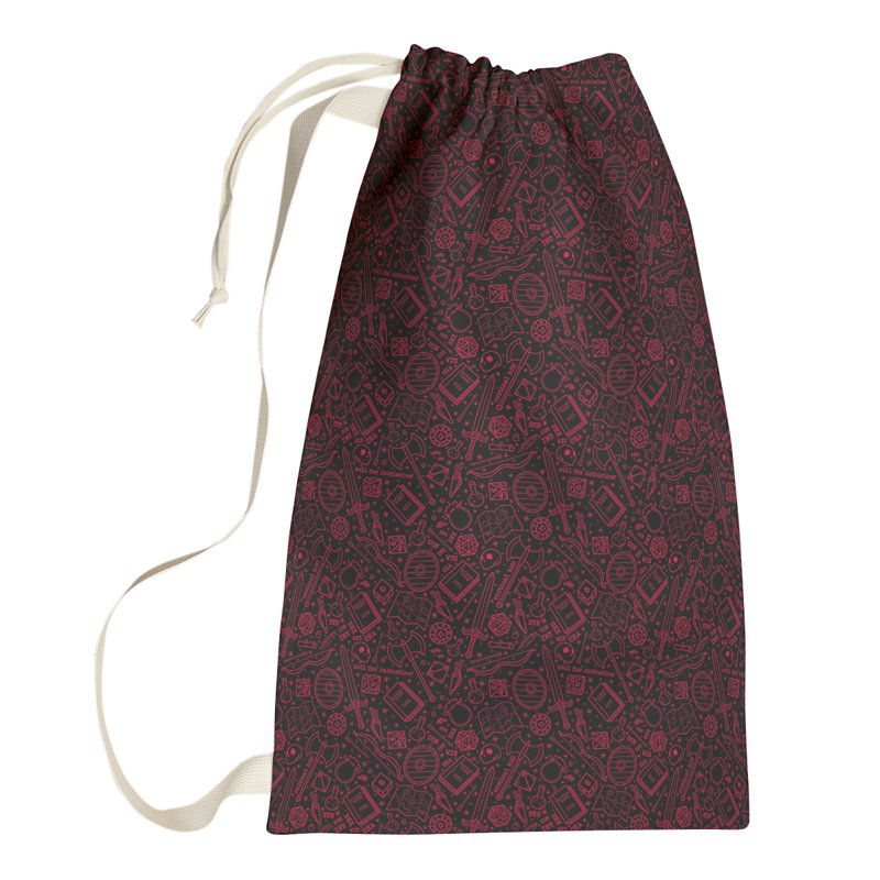 Sac à linge RPG, Grand (H 76,5 po x l 29,5 po x 1,5 po), Noir/rouge
