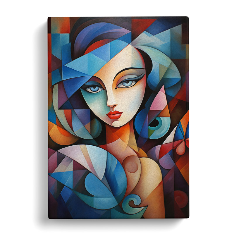 Fairy Cubism - Wrapped Canvas, 50cm H x 35cm W x 3cm D