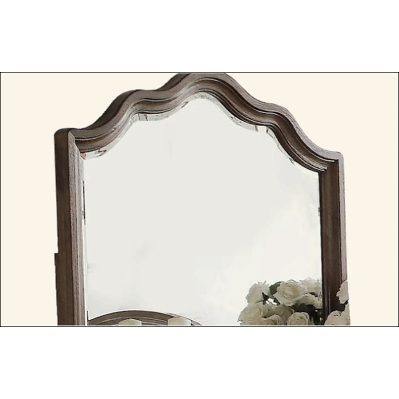 Miroir à finition chêne