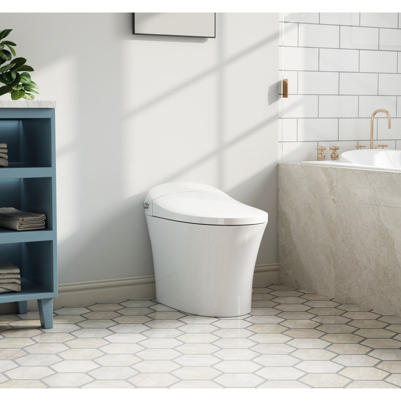 Toilette allongée sans réservoir Metis White