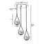 Lustre scandinave Glam, 11,8 po de hauteur x 11,8 po de diamètre | Fabrication 100% métal, peinture séchée au four, revêtement en culot, douille E27 de 40 W maximum | Finition élégante en cuivre pour une décoration intérieure moderne, superbe solution d'éclairage-918605479-918605478