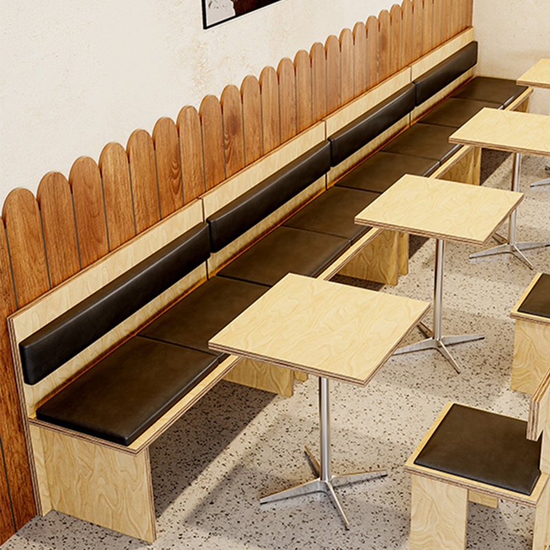 Banc rembourré en similicuir