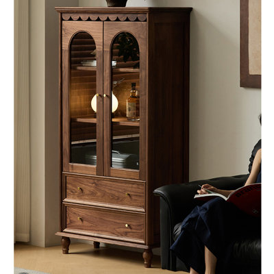 Retro style fashionable furniture storage bookcase