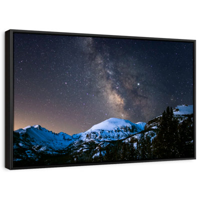 " Milky Way Over Longs Peak Canvas Print "