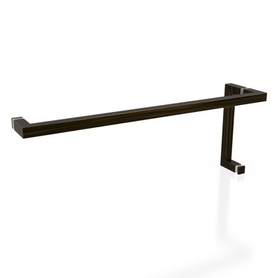 Mimas 52.5 in. x 78 in. Fully Frameless Glass Hinge Towel Bar Shower Door