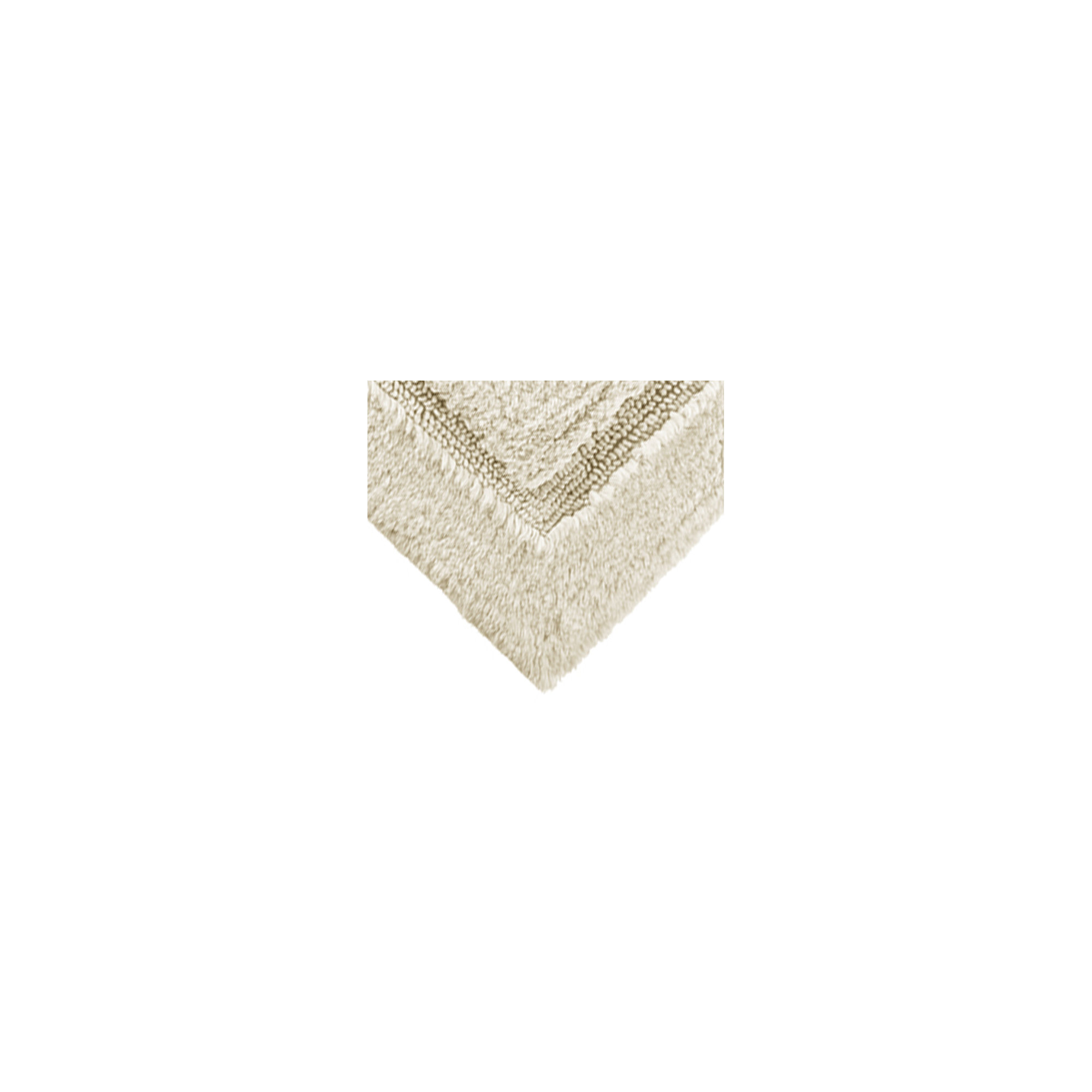 Apolonia Cotton Non-Slip Bath Rug, Ivory, 24" H x 40" W
