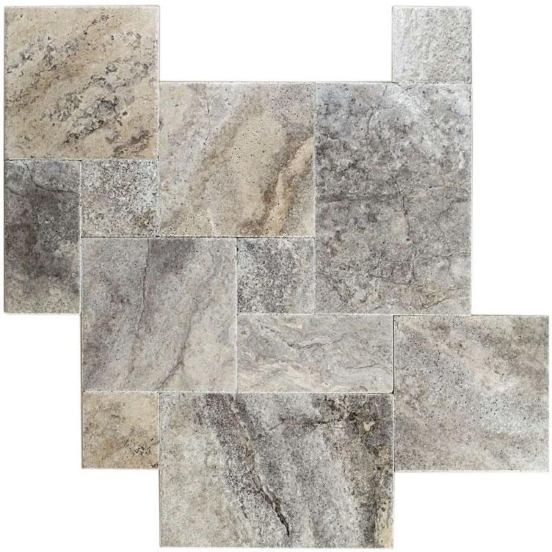 Carrelage pour mur et plancher en marbre Travertine