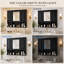 Armoire à pharmacie murale de 89 cm (35 po) avec miroir et tablettes de rangement, noire-1127821094