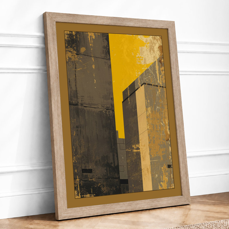 Decay Industrial - Framed Print, A1 - 84.1 x 59.4 cm, Oak