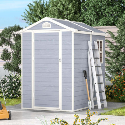 4 Ft. W X 6 Ft. D Plastic Storage Shed