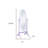 59" Purple And White Wood Freestanding Oval Framed Cheval Mirror-2085964463-2085964462