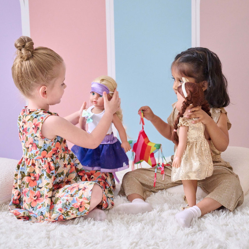 Sophia´S 18'' Doll Piñata Birthday Party Outfit Set With Accessories