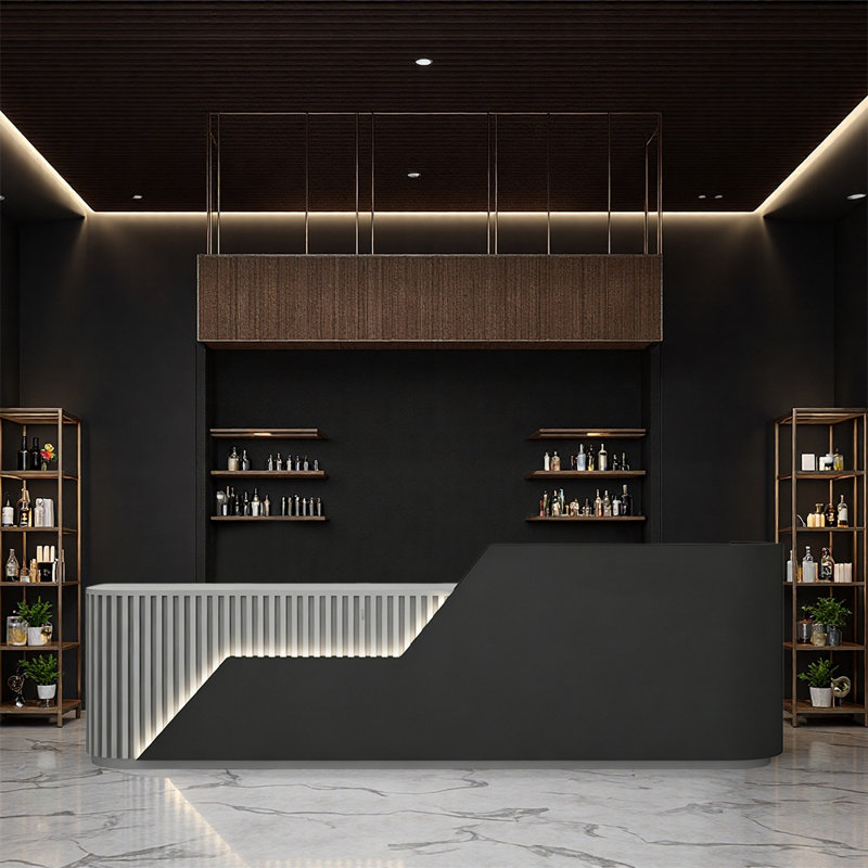 Comptoir de bar élégant Elegance, Gray/Black