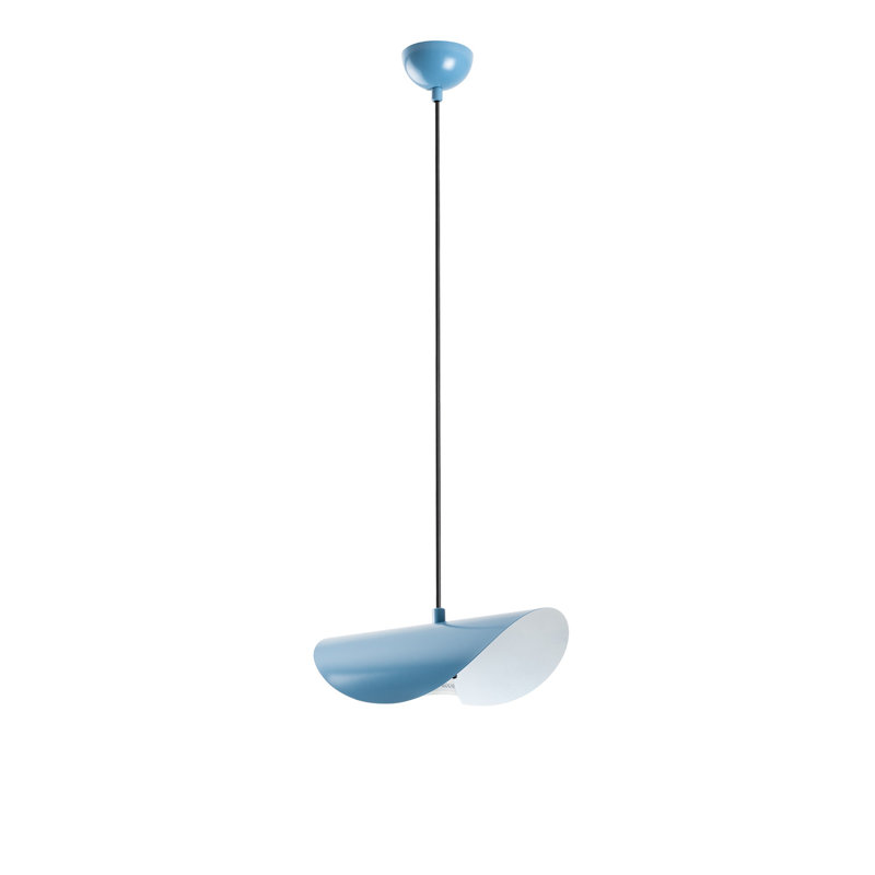 Lustre réglable élégant, structure en métal bleu clair, 11,8 po x 7,9 po x 3,9 po | Hauteur réglable de 6,7 à 41,7 pouces | Douille E27 (40 W maximum) | Parfait pour les salles à manger et les vestibules modernes, design élégant et fonctionnel