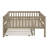 Full Size Wood Daybed With Trundle And Fence Guardrails