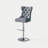 Modern Velvet Adjustable Swivel Counter Height Stools With Tufted Back Dining Chairs-1783443258