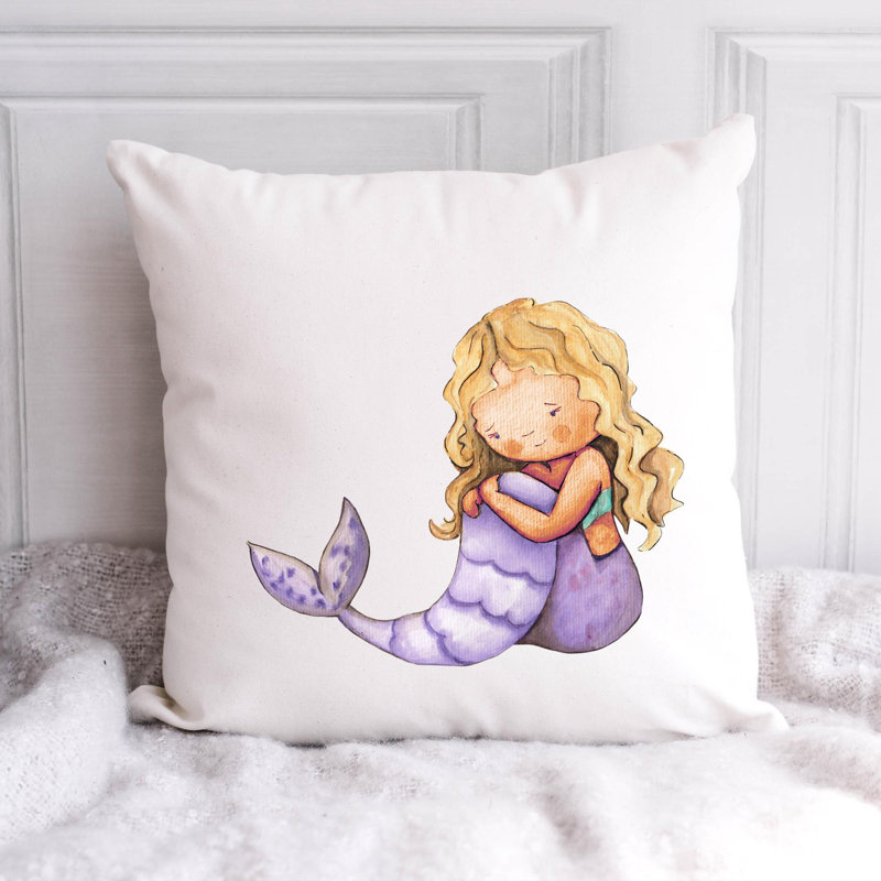 Nautical Sea Life_340 - Coussin décoratif avec coussin décoratif, H 18 po x l 18 po