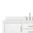 61'' Single Bathroom Vanity with White Quartz Top-59693546