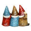 Statue de gnomes de jardin en bois Exhart See No, Hear No, Speak No Evil Wood Look, 8 pouces