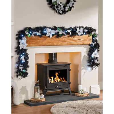 274.32cm Lighted Faux Garland with Lights