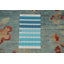 Tapis art déco à teinture végétale 7 x 10
