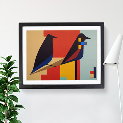 Ingenious Abstract Birds - Single Picture Frame Print
