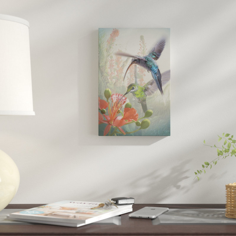 «Hummingbird Cycle I», impression sur toile tendue, H 26 po x l 18 po x P 1,5 po, Pas de tapis, Toile tendue
