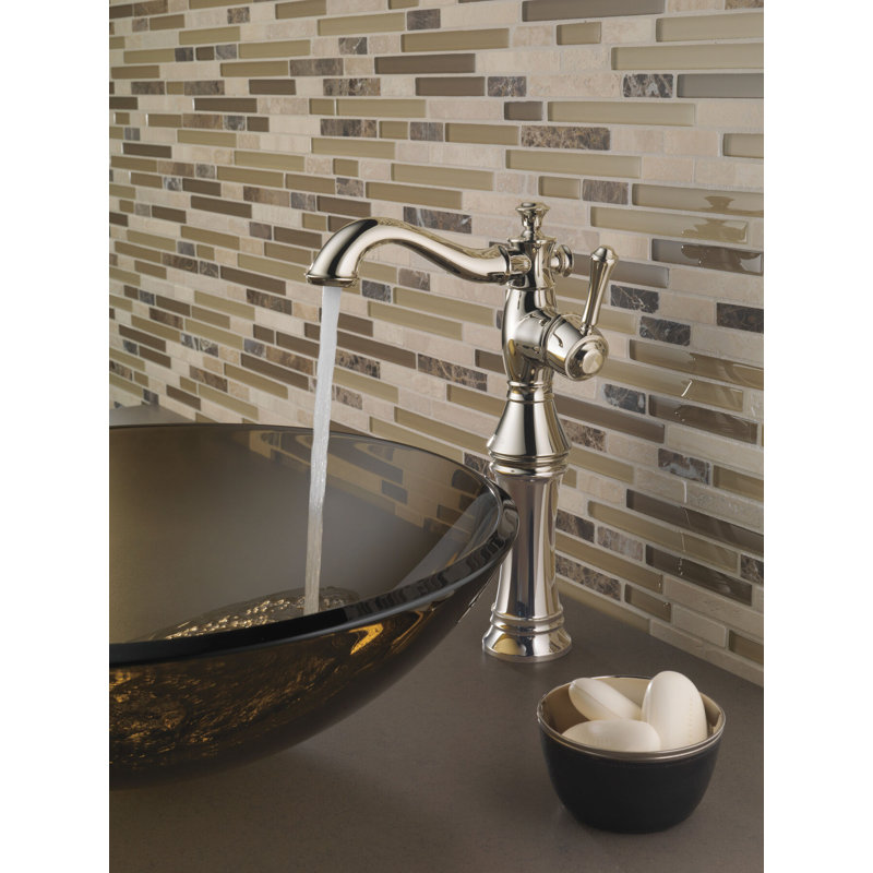 Cassidy Single Hole Bathroom Faucet, Brilliance Champagne Bronze