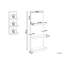 Aenwood 3 Piece Glass Tiered Shelf