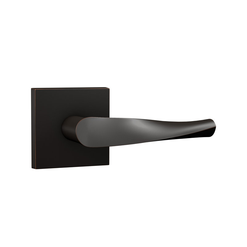 Bravura 935-7 Meridian Dummy Lever on Square Contemporary Rose in Oil Rubbed Bronze - RH, Oil Rubbed Bronzse, Left