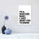 No. 8 Rectangle by Blek Prints - Wrapped Canvas Typography
